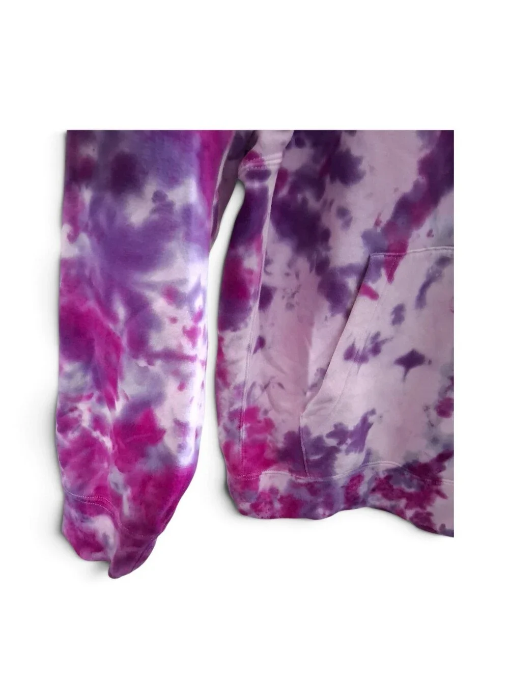 Nike Club Fleece Tie Dye Pullover Hoodie Purple Fuchsia XXL